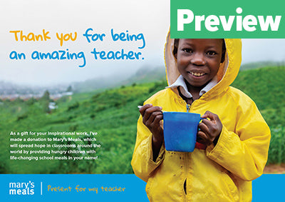 Make a €10 donation in your teacher’s name