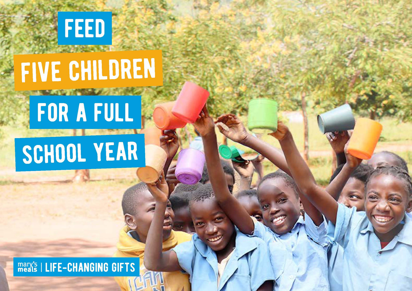 Feed five children for a whole school year